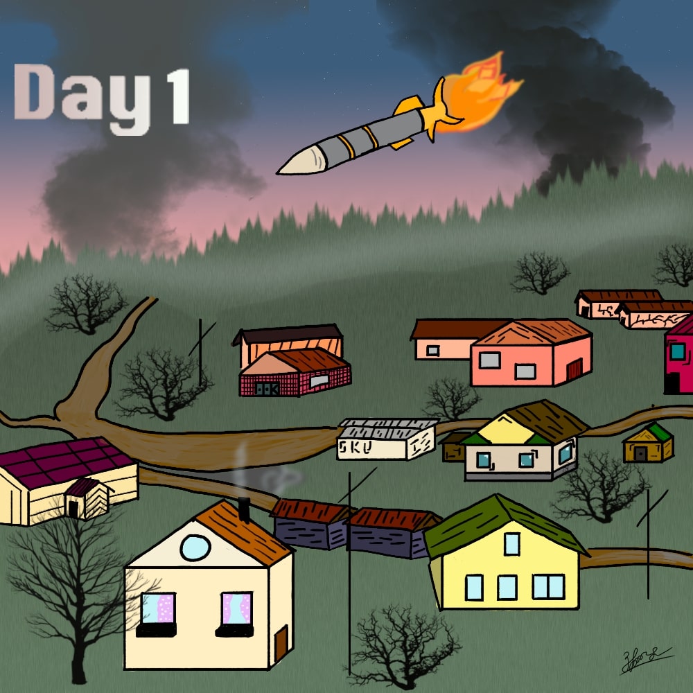 First missiles over Kyiv