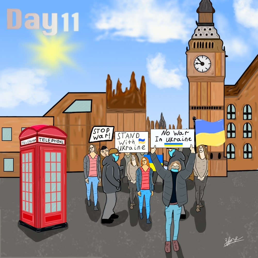Peaceful rallies in London