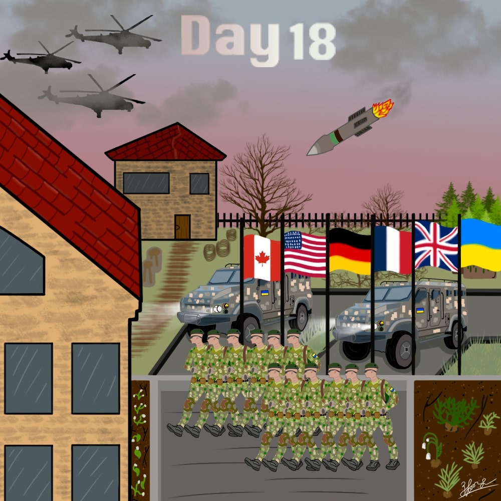 russians bombed Yavoriv