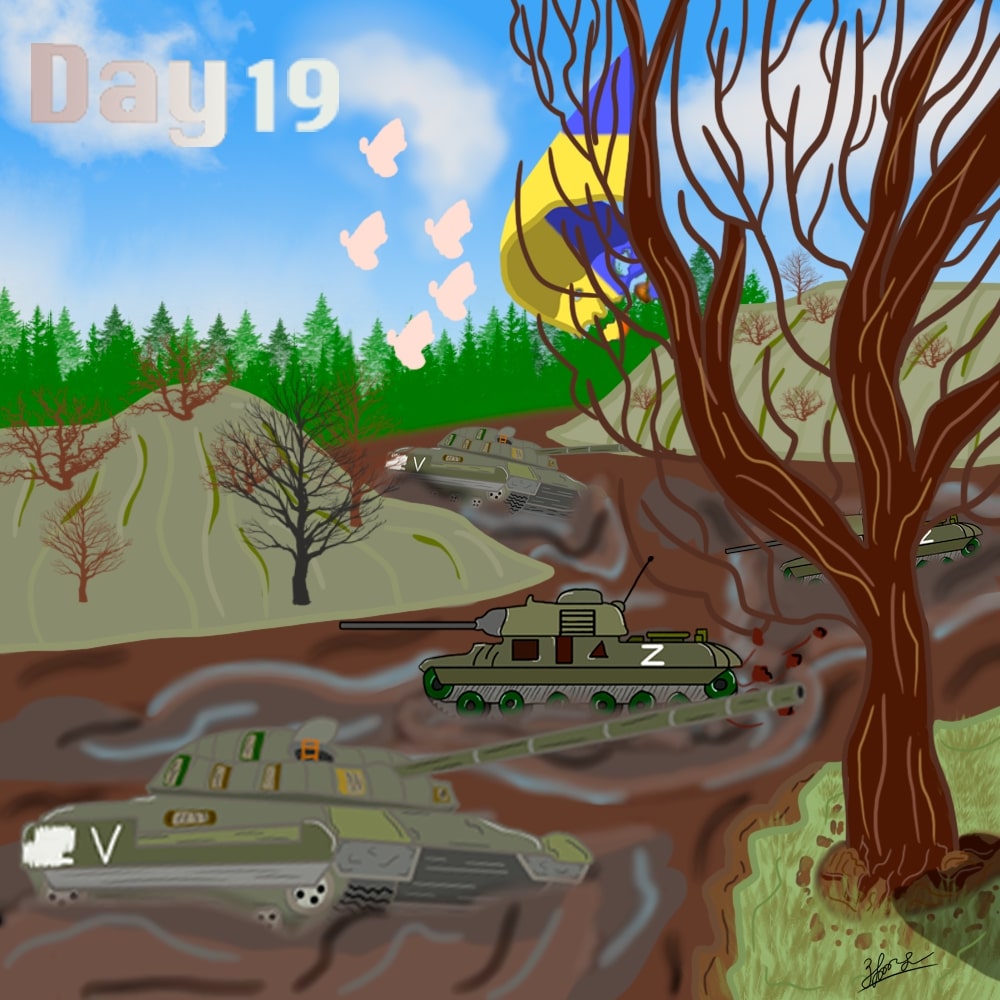 Nature stops troops