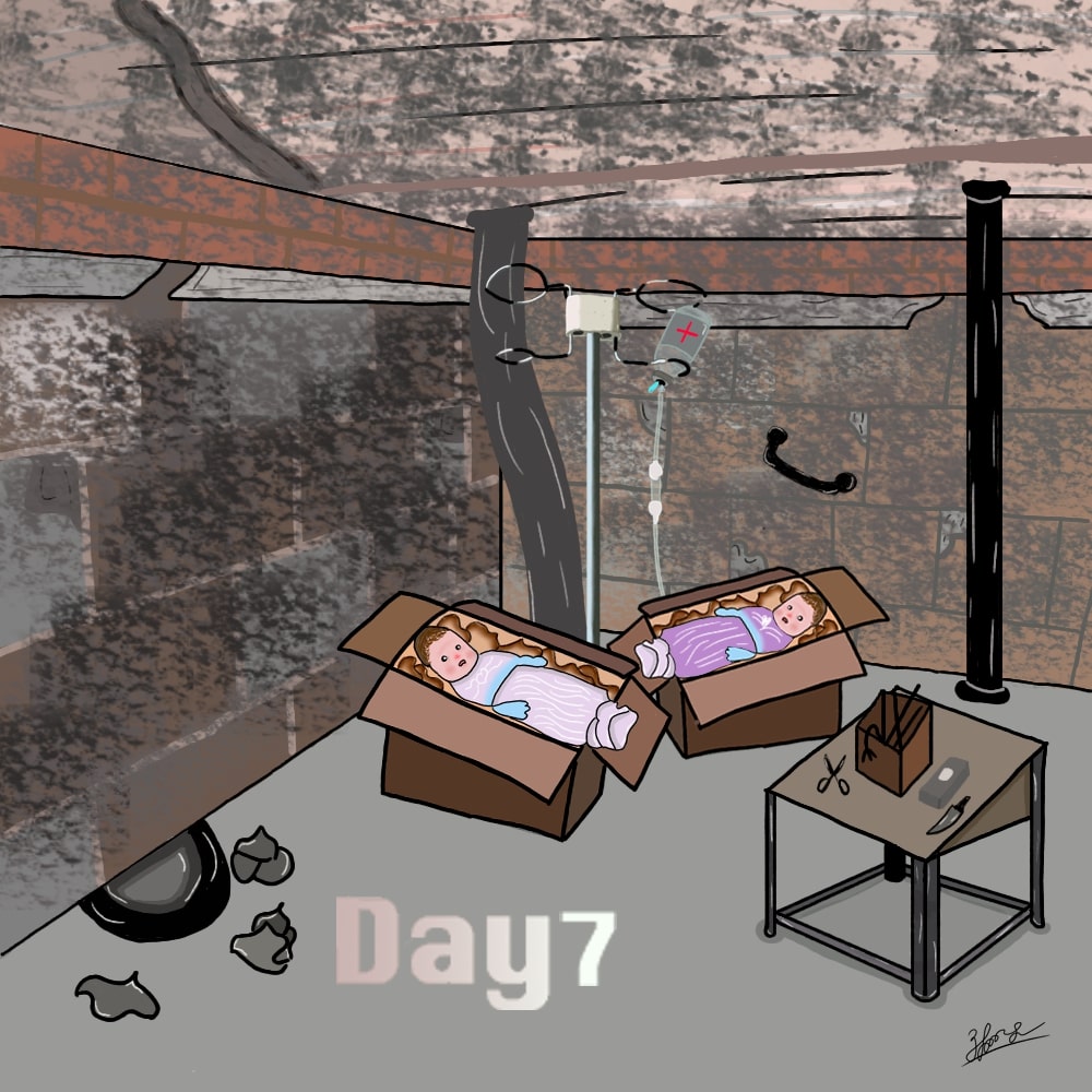 Twins were born in basement